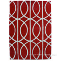 Hand getuft tapijt met Geometry ontwerp